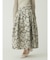 フラワージャガードフレアスカート