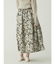 フラワージャガードフレアスカート