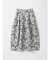 フラワージャガードフレアスカート