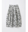 フラワージャガードフレアスカート