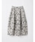 フラワージャガードフレアスカート