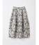 フラワージャガードフレアスカート