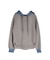 BI-COLOR BONDING HOODIE(GRAY,BLACK)