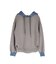 BI-COLOR BONDING HOODIE(GRAY,BLACK)