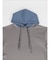 BI-COLOR BONDING HOODIE(GRAY,BLACK)