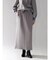 BI-COLOR BONDING SKIRT(GRAY,BLACK)