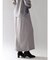 BI-COLOR BONDING SKIRT(GRAY,BLACK)