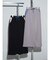 BI-COLOR BONDING SKIRT(GRAY,BLACK)