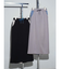 BI-COLOR BONDING SKIRT(GRAY,BLACK)