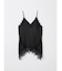 レース切り替えキャミソールトップス