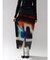 MULTICOLOR DESIGN PLEAT TIGHT SKIRT