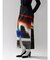 MULTICOLOR DESIGN PLEAT TIGHT SKIRT