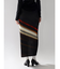 MULTICOLOR DESIGN PLEAT TIGHT SKIRT