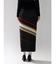 MULTICOLOR DESIGN PLEAT TIGHT SKIRT