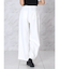 クレープストレッチワイドパンツ