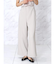 クレープストレッチワイドパンツ