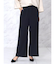 クレープストレッチワイドパンツ