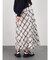 バイアスチェックワンピースレイヤードスウェット