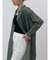 シアーストライプロングシャツワンピース