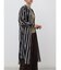 シアーストライプロングシャツワンピース