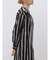 シアーストライプロングシャツワンピース