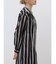 シアーストライプロングシャツワンピース