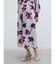 フラワーペイントフレアワンピース