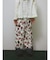 フラワーワイドパンツ