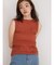 Wide rib sleeveless knit pullover