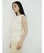 Wide rib sleeveless knit pullover