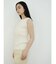 Wide rib sleeveless knit pullover
