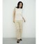 Wide rib sleeveless knit pullover