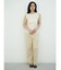 Wide rib sleeveless knit pullover