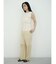 Wide rib sleeveless knit pullover