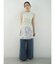 Wide rib sleeveless knit pullover