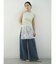 Wide rib sleeveless knit pullover