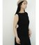 Wide rib sleeveless knit pullover
