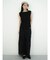 Wide rib sleeveless knit pullover