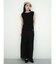 Wide rib sleeveless knit pullover