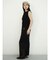 Wide rib sleeveless knit pullover