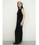Wide rib sleeveless knit pullover