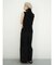 Wide rib sleeveless knit pullover
