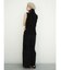 Wide rib sleeveless knit pullover
