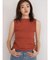 Wide rib sleeveless knit pullover