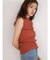 Wide rib sleeveless knit pullover