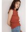 Wide rib sleeveless knit pullover