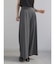 シャンブレーストライプワイドパンツ