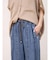 タックデザインテンセルデニムパンツ