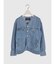 ノーカラーデニムジャケット