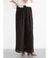フロッキードット楊柳ワイドパンツ